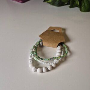 White Howlite Bracelet Pack